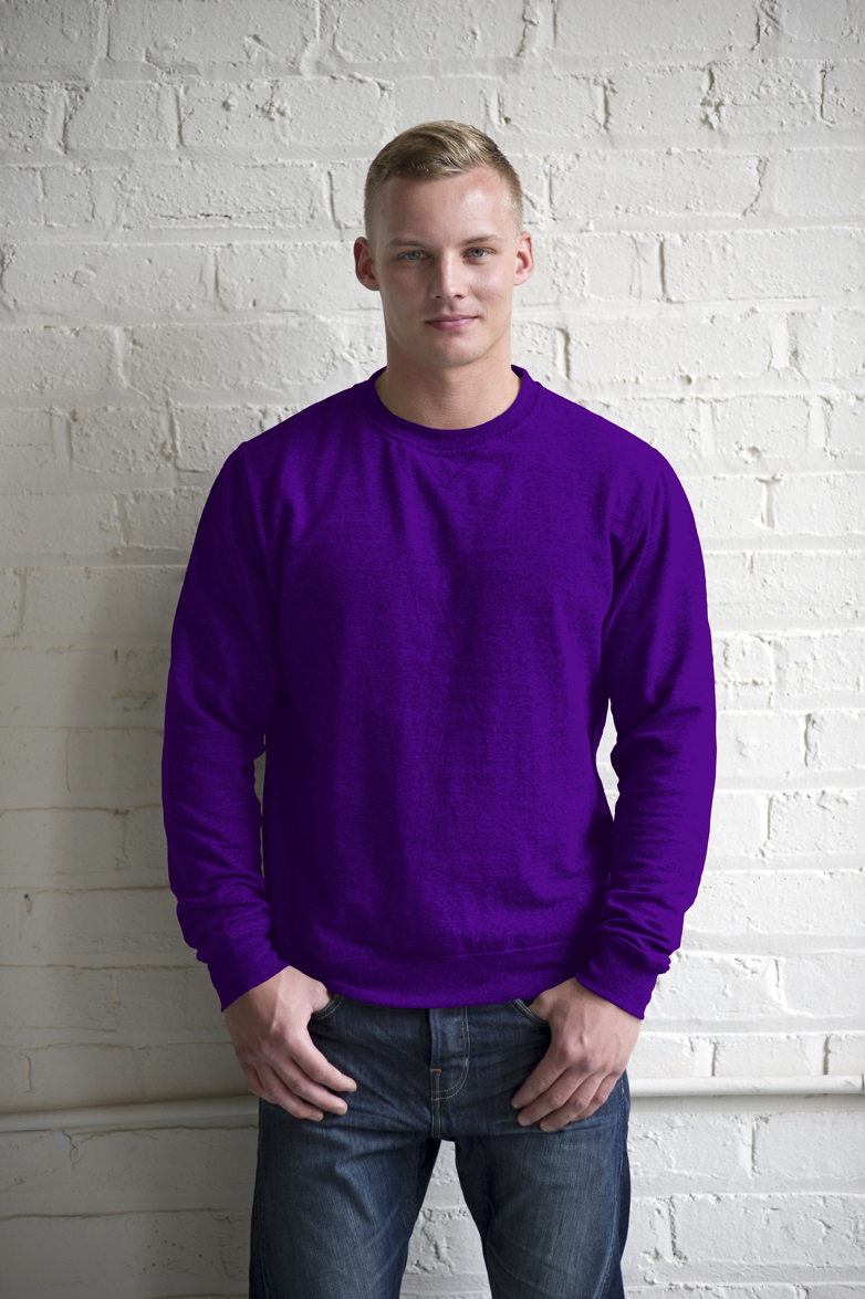 AWDis Heather Sweater JH040 Purple Heather